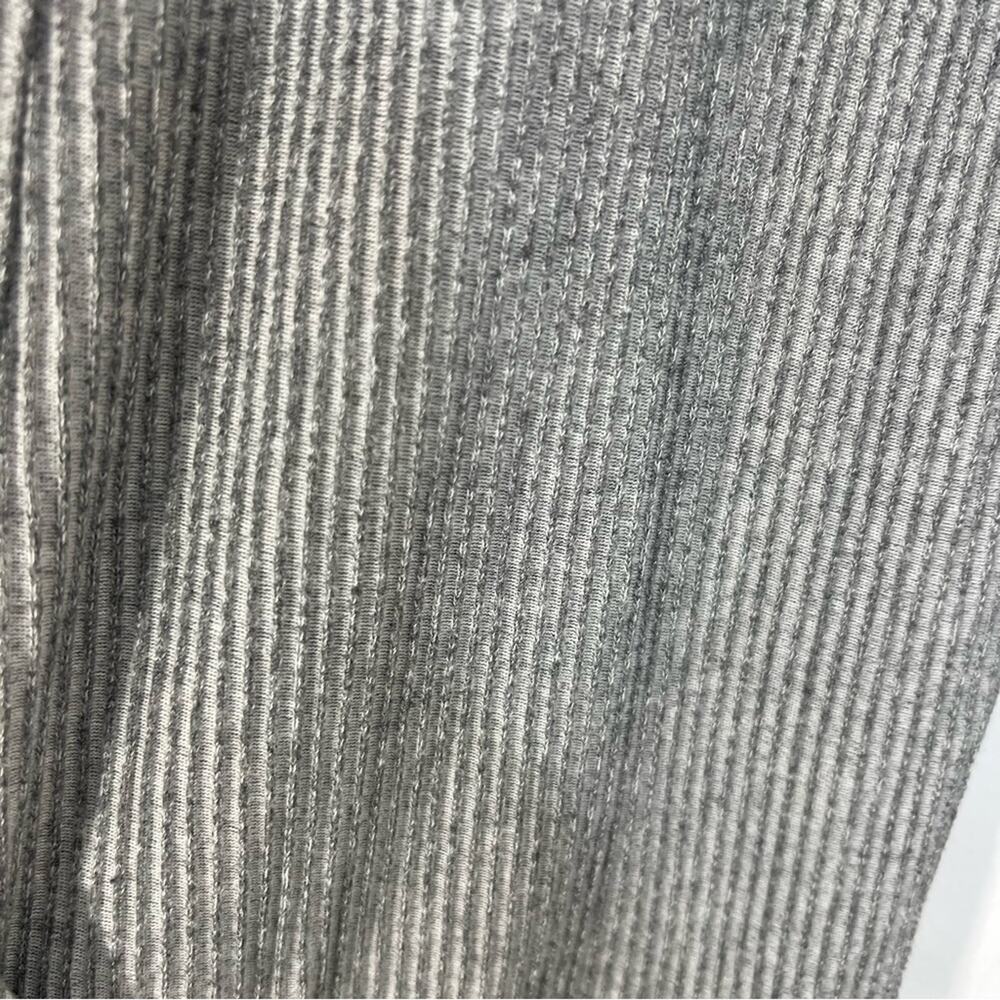 COS Gray Ribbed Open Front Pockets Cardigan Size Medium - Picture 7 of 11